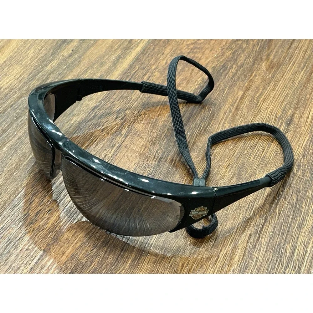 VINTAGE Harley Davidson HD004X DZ87 Sunglasses 102mm Black 2002
